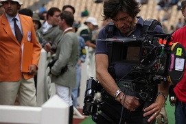 Sur le plateau du film Jappeloup