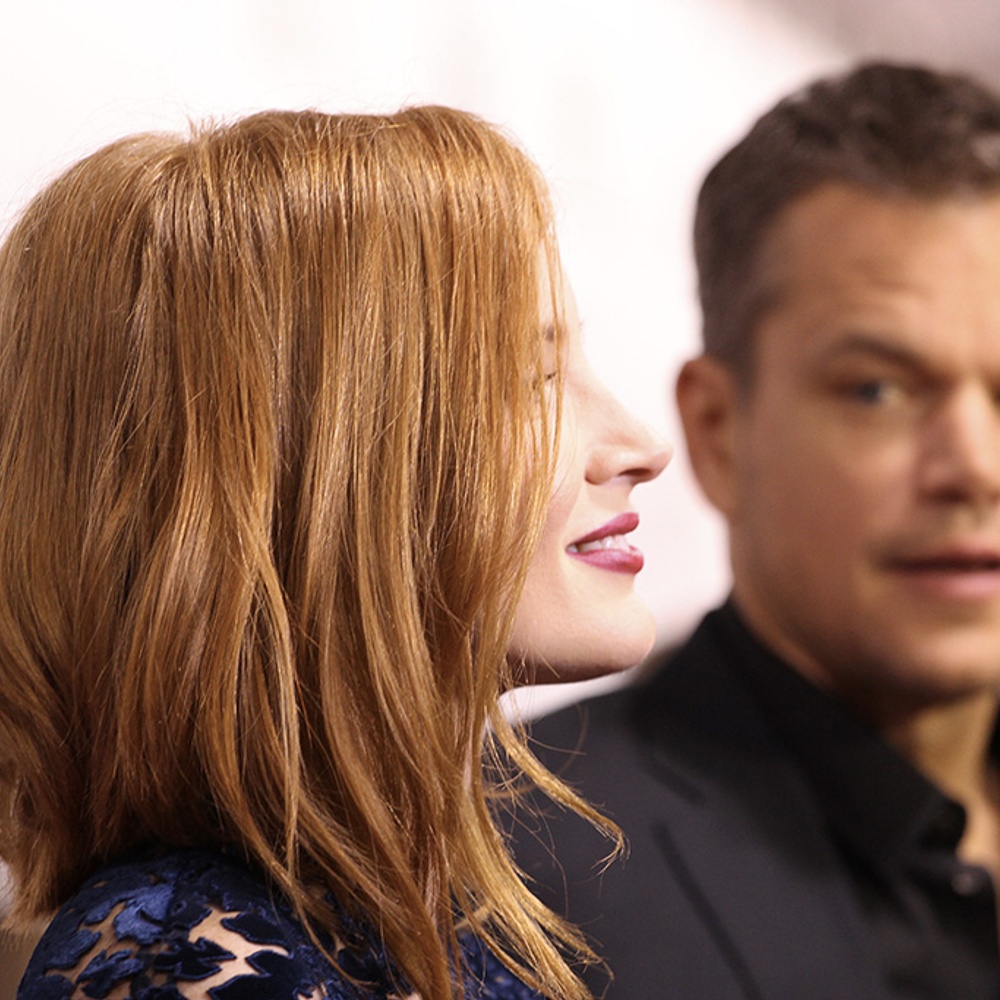 Sur le tapis rouge du film The Martian