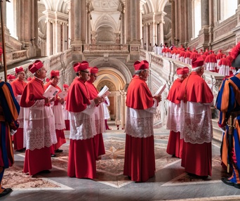 Une scène du film The Two Popes