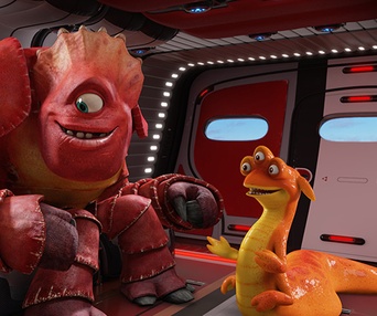 Une scène du film Escape from Planet Earth