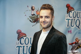 Sur le plateau du film La course des tuques