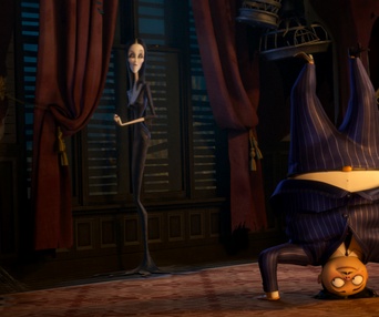 Une scène du film The Addams Family