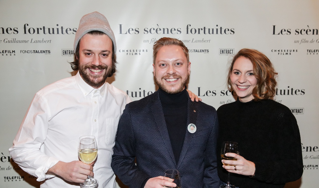 Beaucoup de vedettes à la première du film Les scènes fortuites