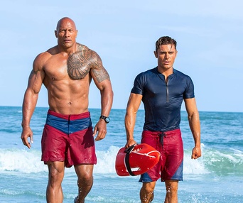 Une scène du film Baywatch