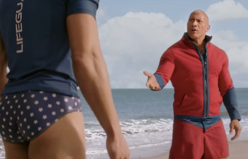 Une scène du film Baywatch