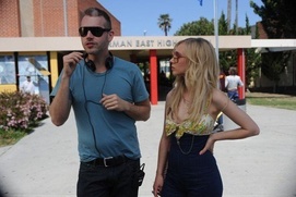 Sur le plateau du film Dirty Girl