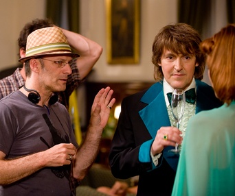 Sur le plateau du film L'empire Bossé