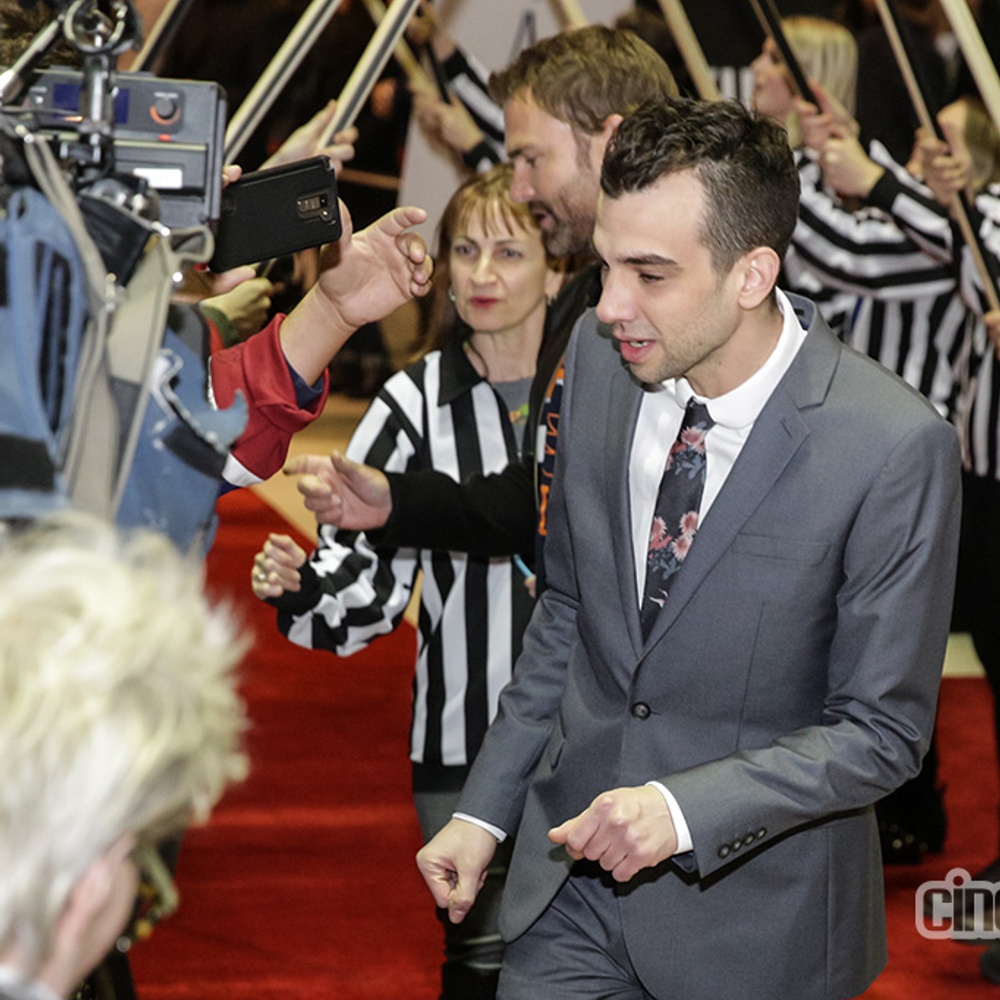 Sur le tapis rouge du film Goon: Last of the Enforcers