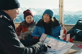 Une scène du film Downhill