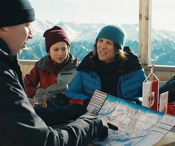 Une scène du film Downhill