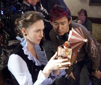 Sur le plateau du film The Conjuring