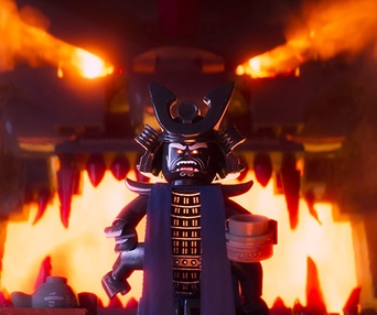 Une scène du film The LEGO Ninjago Movie