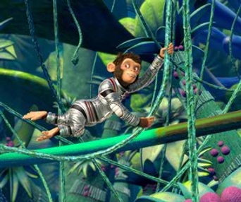 Scène du film Space Chimps