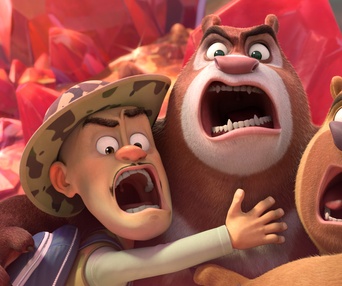 Une scène du film Les ours Boonie : L'aventure préhistorique