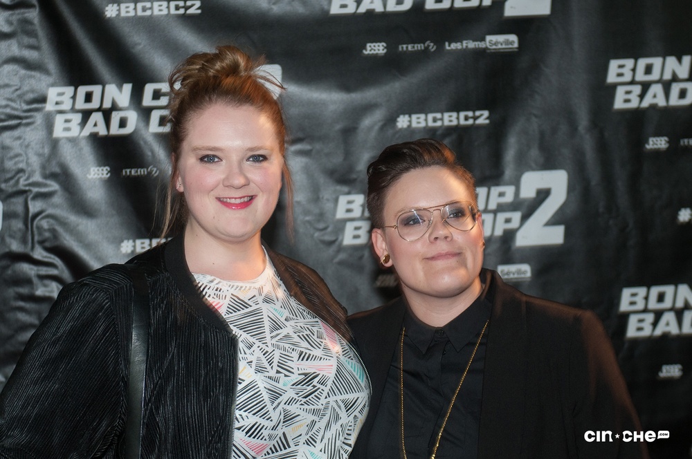 Sur le tapis rouge du film Bon Cop Bad Cop 2