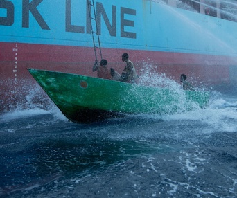Une scène du film Captain Phillips