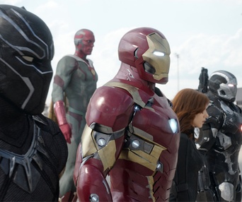 Une scène du film Captain America: Civil War