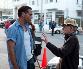 Sur le plateau du film Blue Jasmine