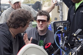 Sur le plateau du film The Apparition