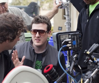 Sur le plateau du film The Apparition