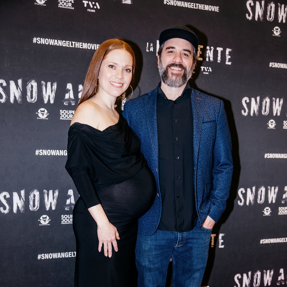 Sur le tapis rouge du film Snow Angel