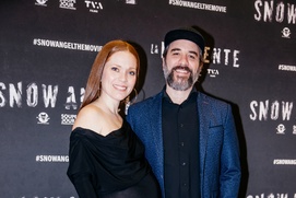 Sur le tapis rouge du film Snow Angel