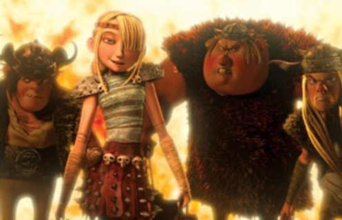 Une scène du film How to Train Your Dragon