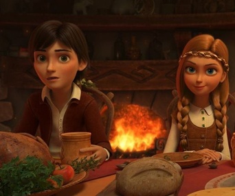 Une scène du film La princesse des glaces