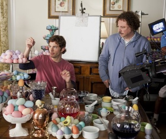 Sur le plateau du film Hop