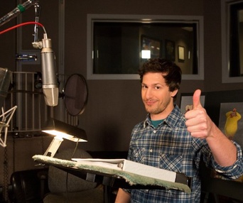Dans le studio d'enregistrement de Cloudy with a Chance of Meatballs 2