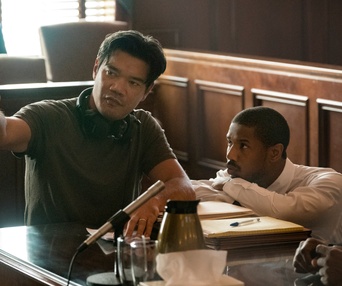Sur le plateau du film Just Mercy