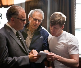 Sur le plateau du film J. Edgar