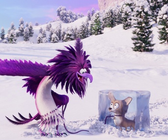 Une scène du film The Angry Birds Movie 2