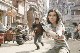 Une scène du film Alita: Battle Angel