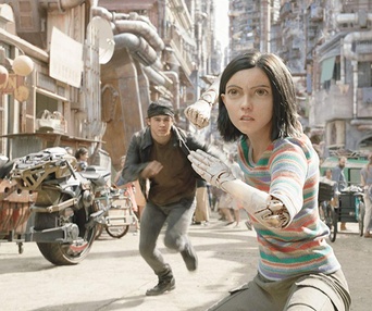 Une scène du film Alita: Battle Angel