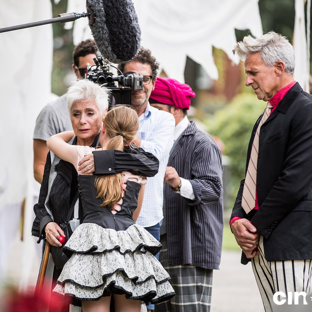 Sur le plateau du film Mon cirque à moi