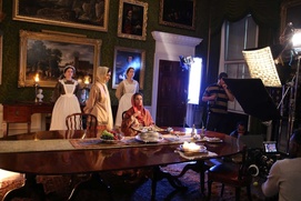 Sur le plateau du film The Black Prince
