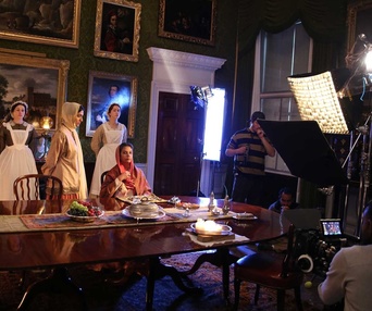 Sur le plateau du film The Black Prince