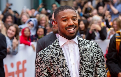 Michael B. Jordan sur le tapis rouge du film Just Mercy