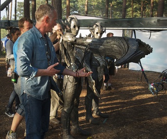 Sur le plateau du film Thor: The Dark World