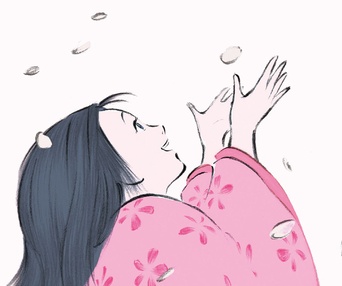 Une scène du film The Tale of Princess Kaguya