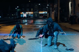 Une scène du film Code 8 Une scène du film Code 8