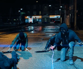 Une scène du film Code 8