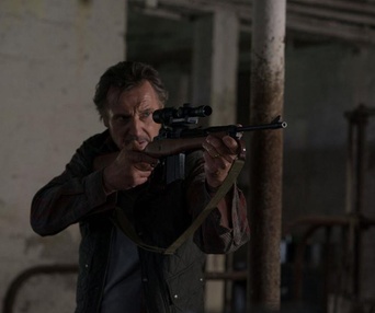 Une scène du film The Marksman