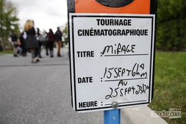 Sur le plateau du film Le mirage Sur le plateau du film Le mirage