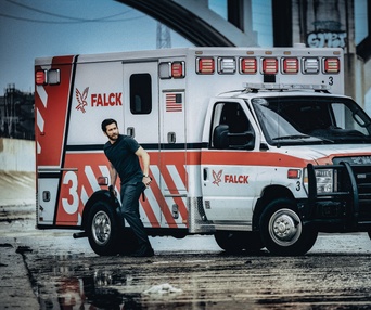 Une scène du film Ambulance