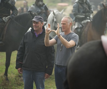 Sur le plateau du film Thor: The Dark World