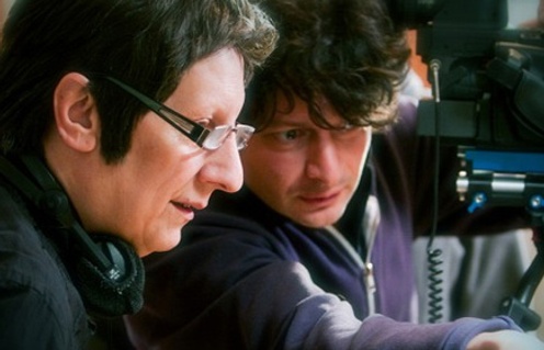 Robert Lepage et Pedro Pires sur le plateau de Triptyque