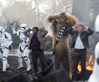 Une scène du film Star Wars: The Force Awakens