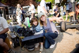 Sur le plateau du film Ramona and Beezus